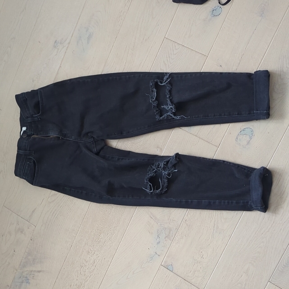 Grey Bandit Ryder Boyfriend Black Jeans size 24/1 - Picture 3 of 5